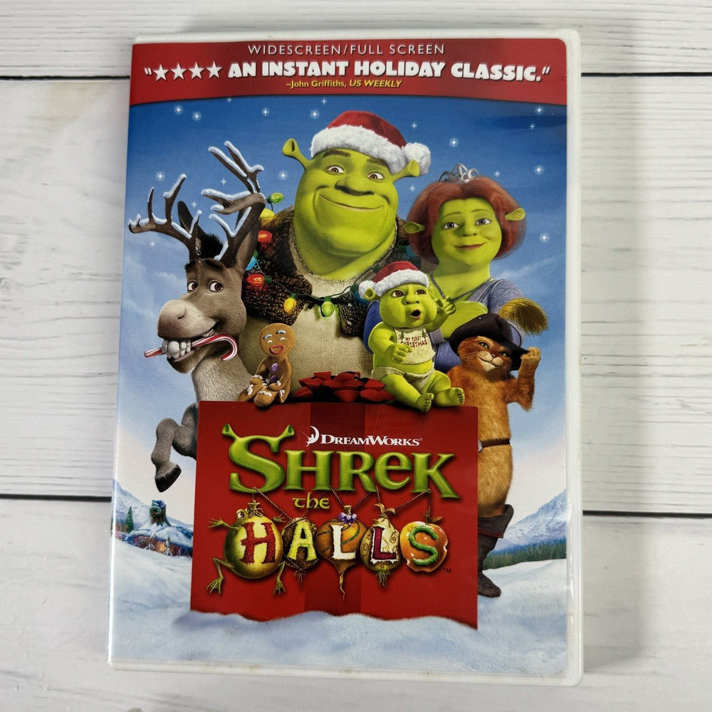 Shrek the Halls DVD Widescreen Full Screen Christmas Comedy Donkey Family